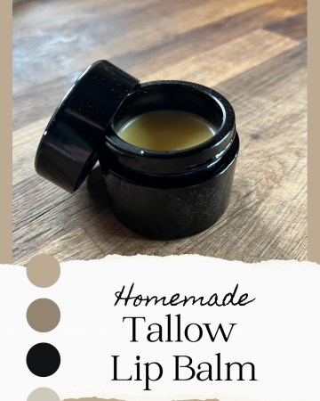 jar of lip balm on a wooden counter top